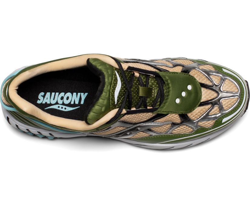 Women's Saucony Grid Web Originals Olive / Black / Blue | Singapore 002WNBY